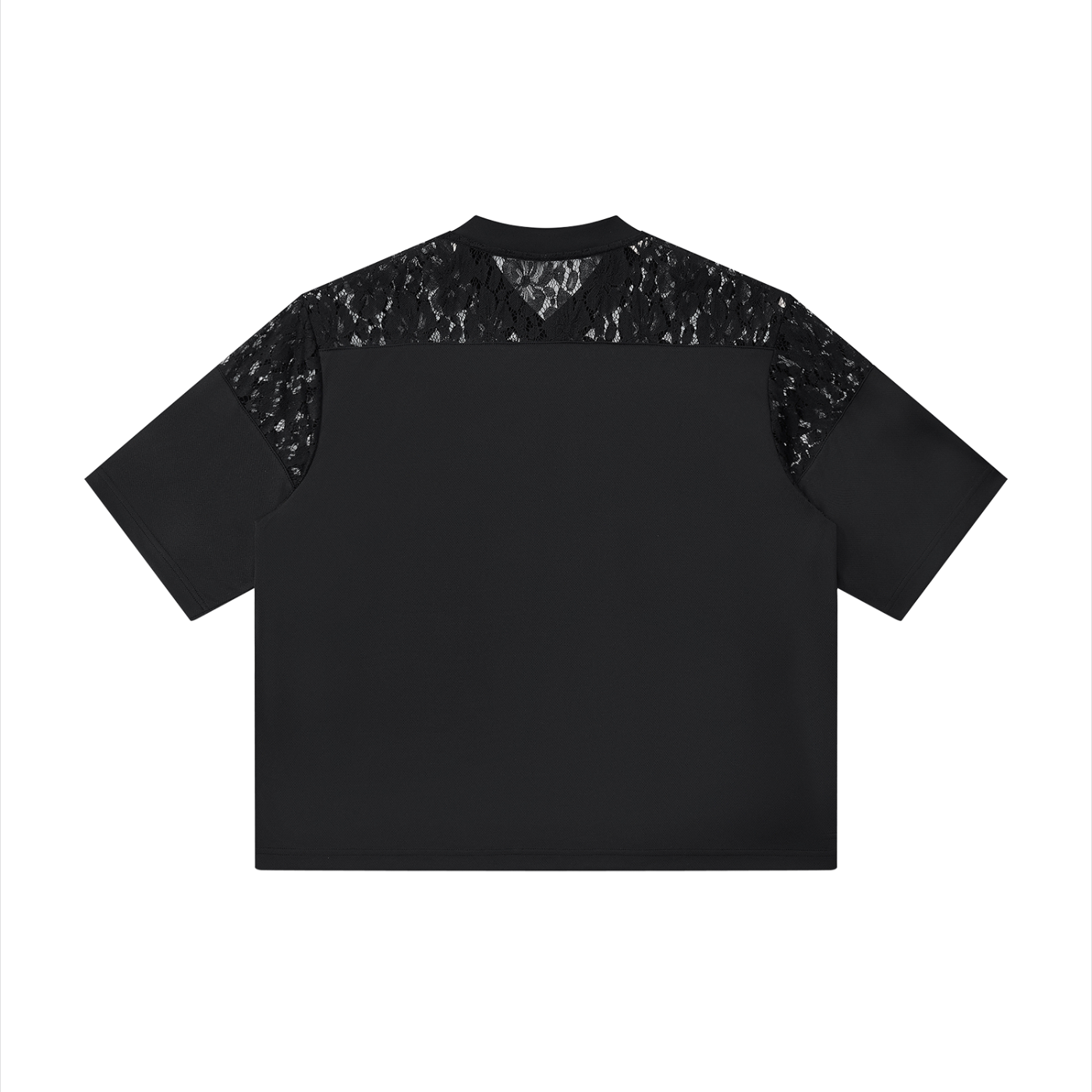HYBRID PATCHWORK V-NECK T-SHIRT