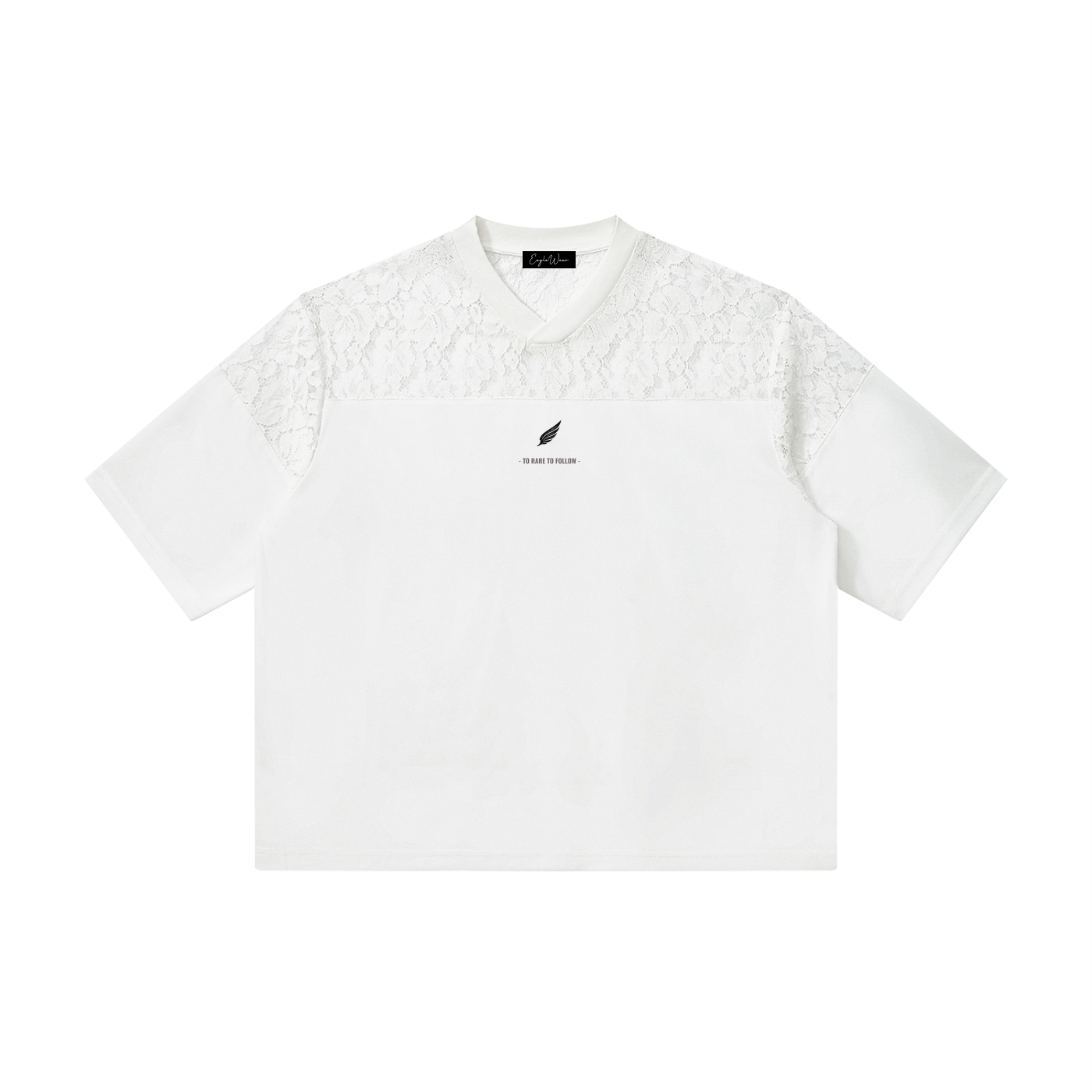 HYBRID PATCHWORK V-NECK T-SHIRT