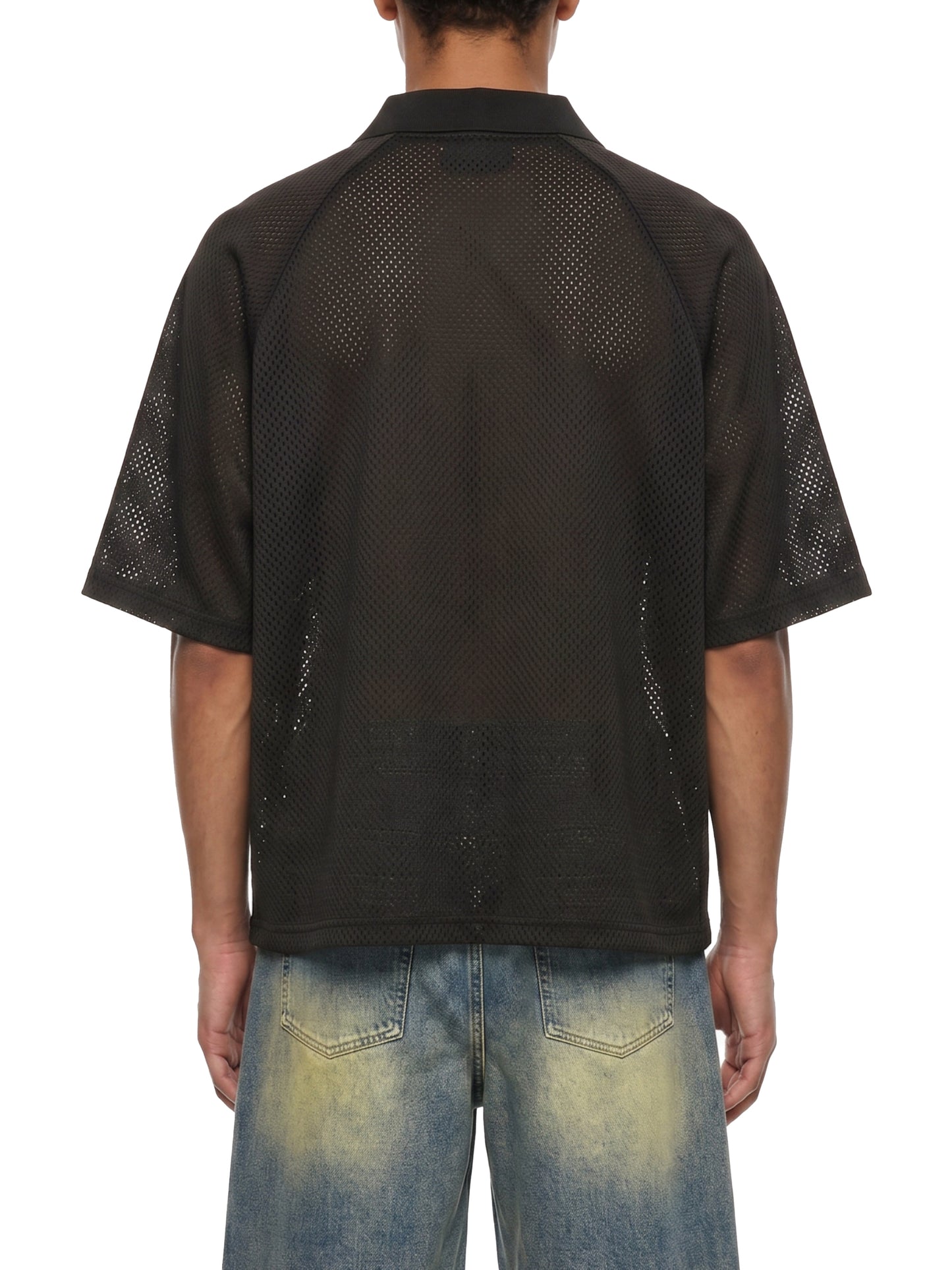 RIPPED PATCHWORK OVERSIZED V-NECK TEE
