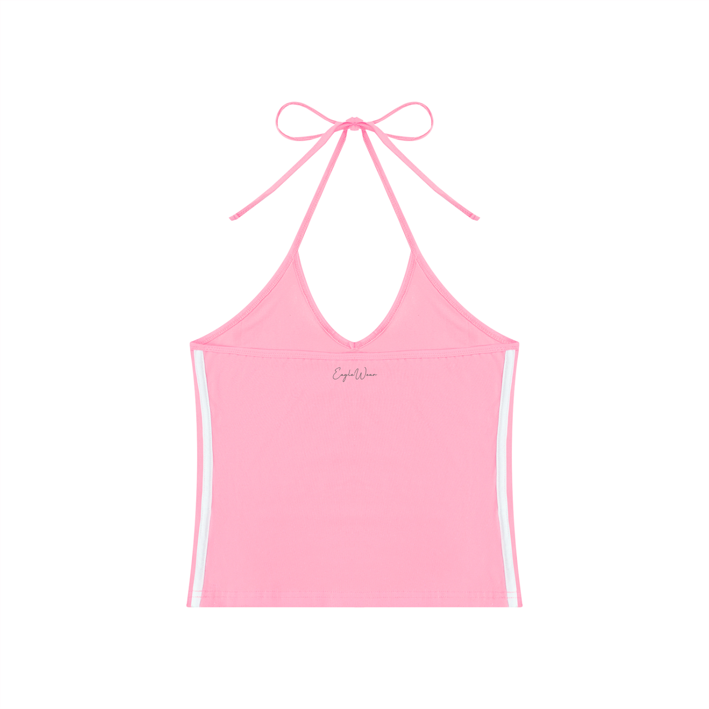 BACKLESS V-NECK CROP TOP