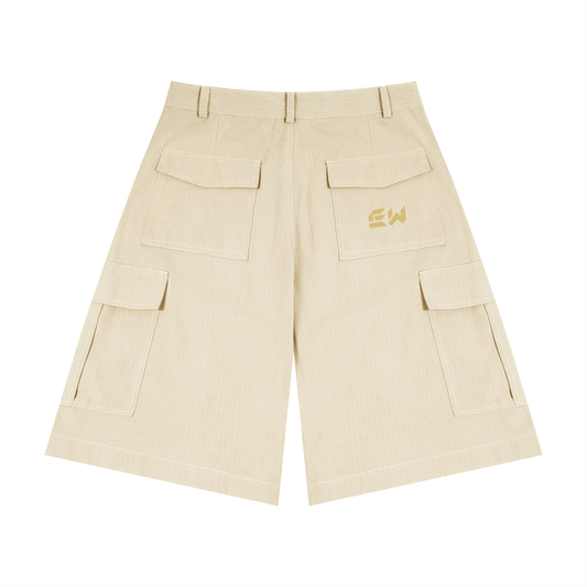 Unisex Woven Cargo Shorts