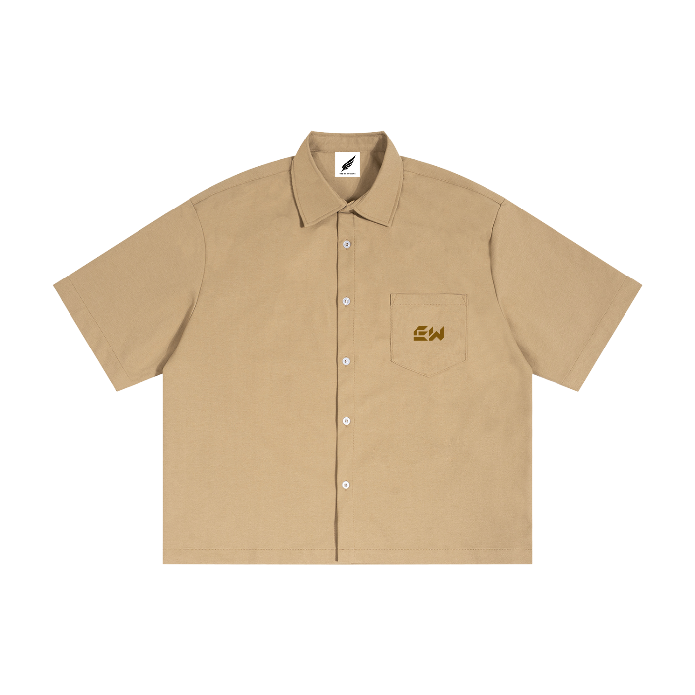 RELAXED LAPEL BUTTON SHIRT