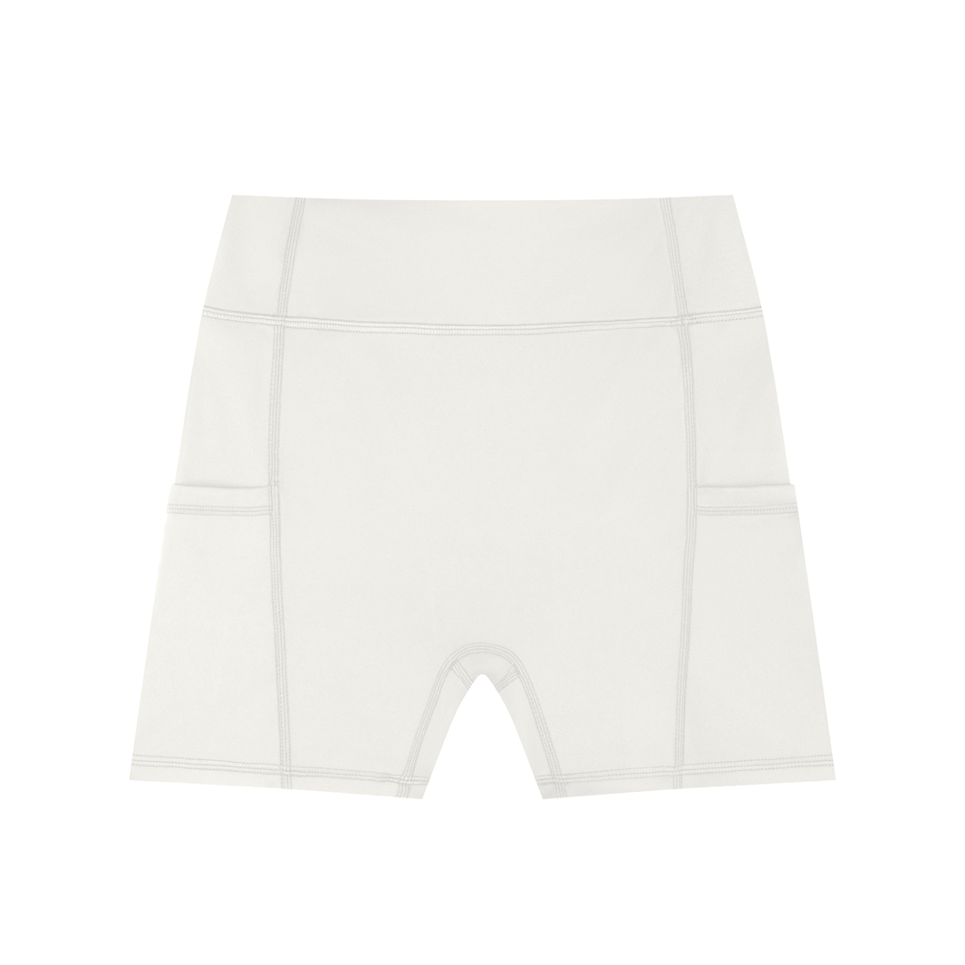 HIGH-WAISTED POCKET BIKER SHORTS