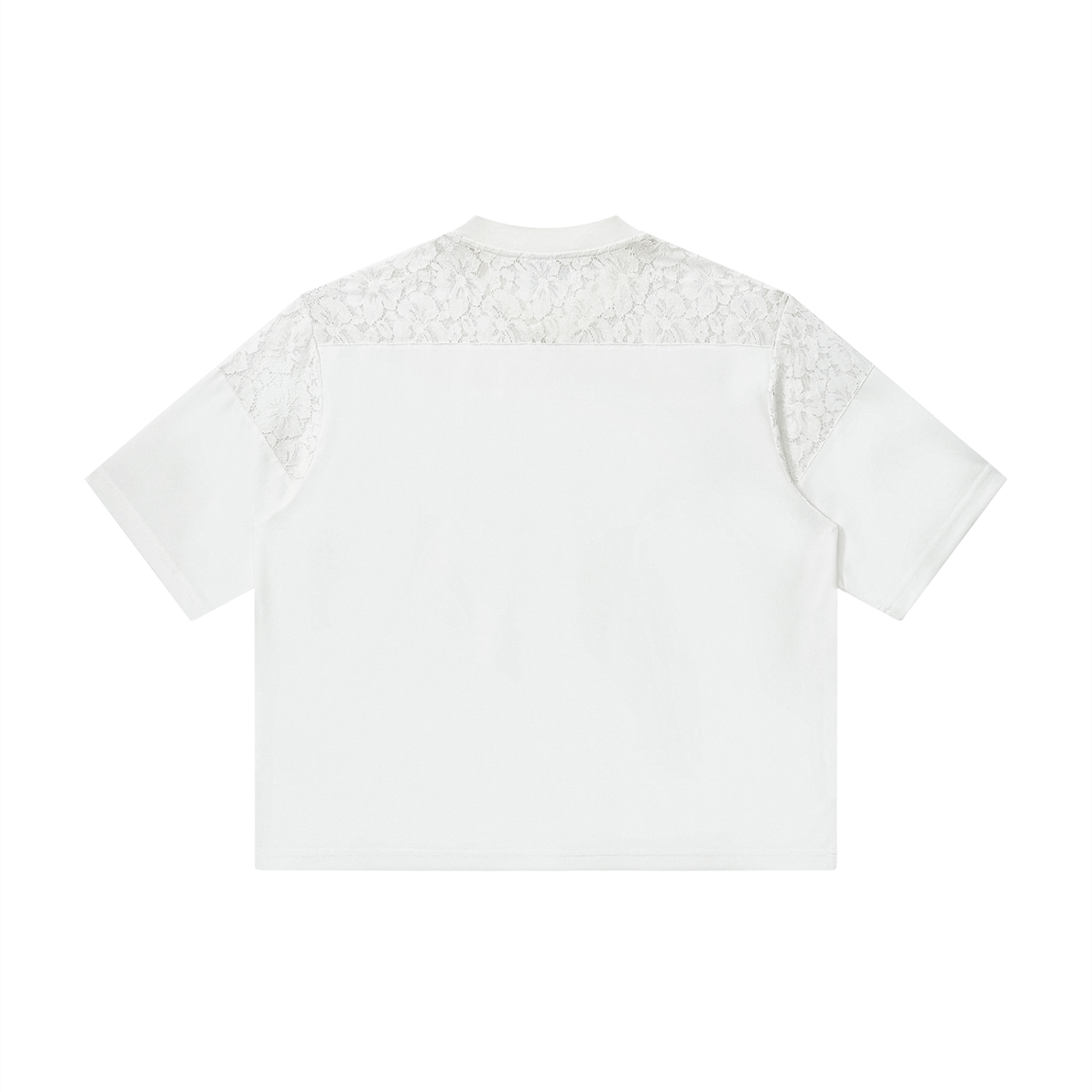 HYBRID PATCHWORK V-NECK T-SHIRT