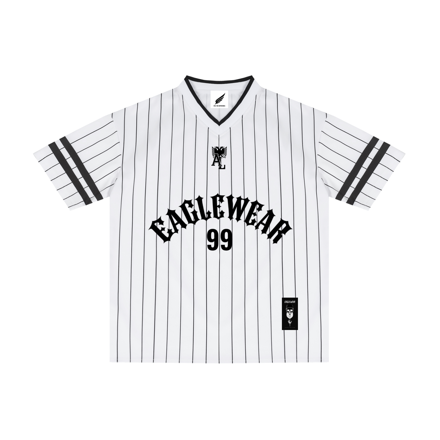EAGLEWEAR STRIPE V-NECK TEE