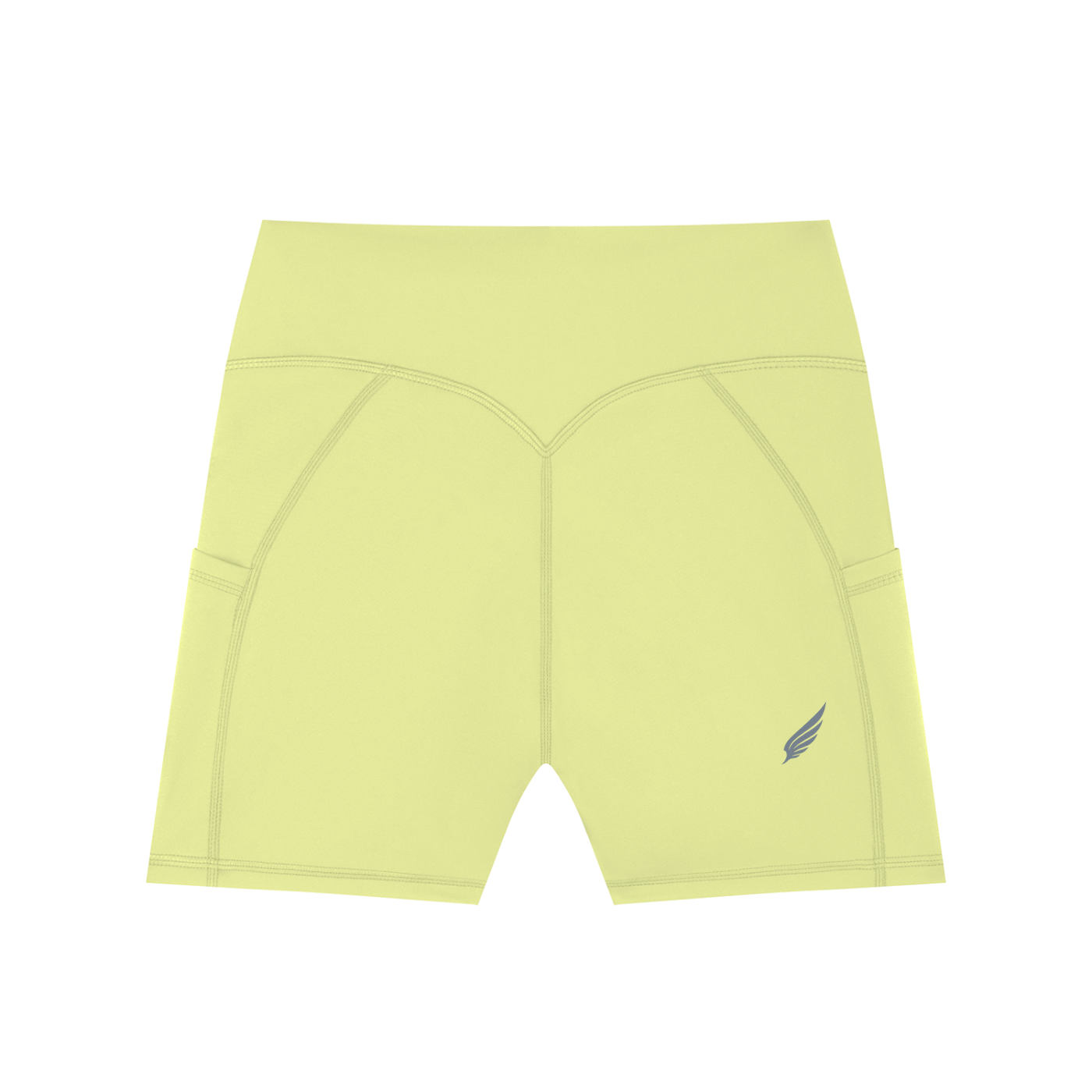 HIGH-WAISTED POCKET BIKER SHORTS