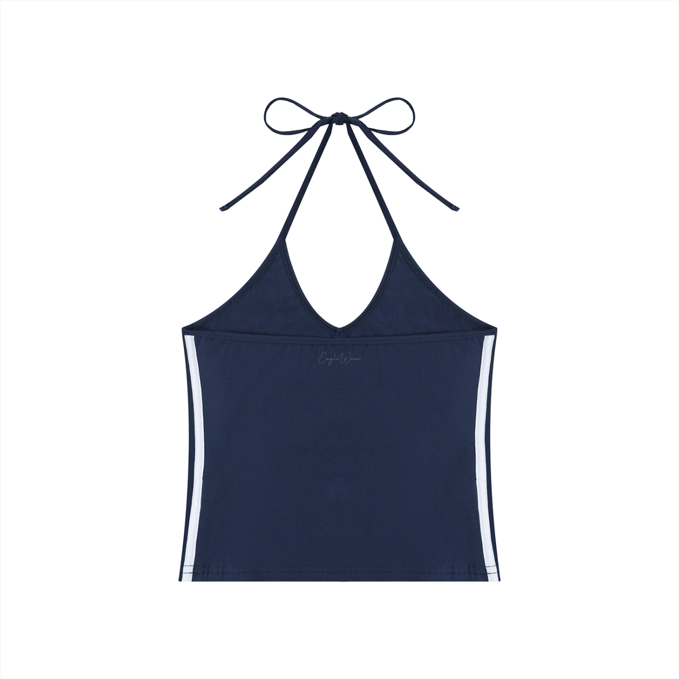 BACKLESS V-NECK CROP TOP