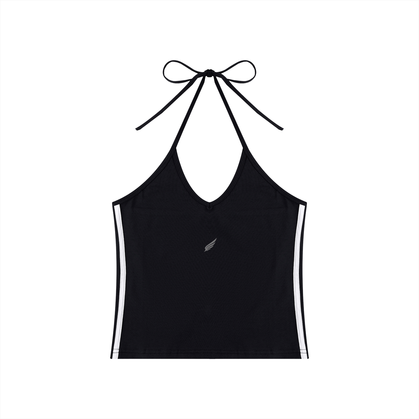 BACKLESS V-NECK CROP TOP
