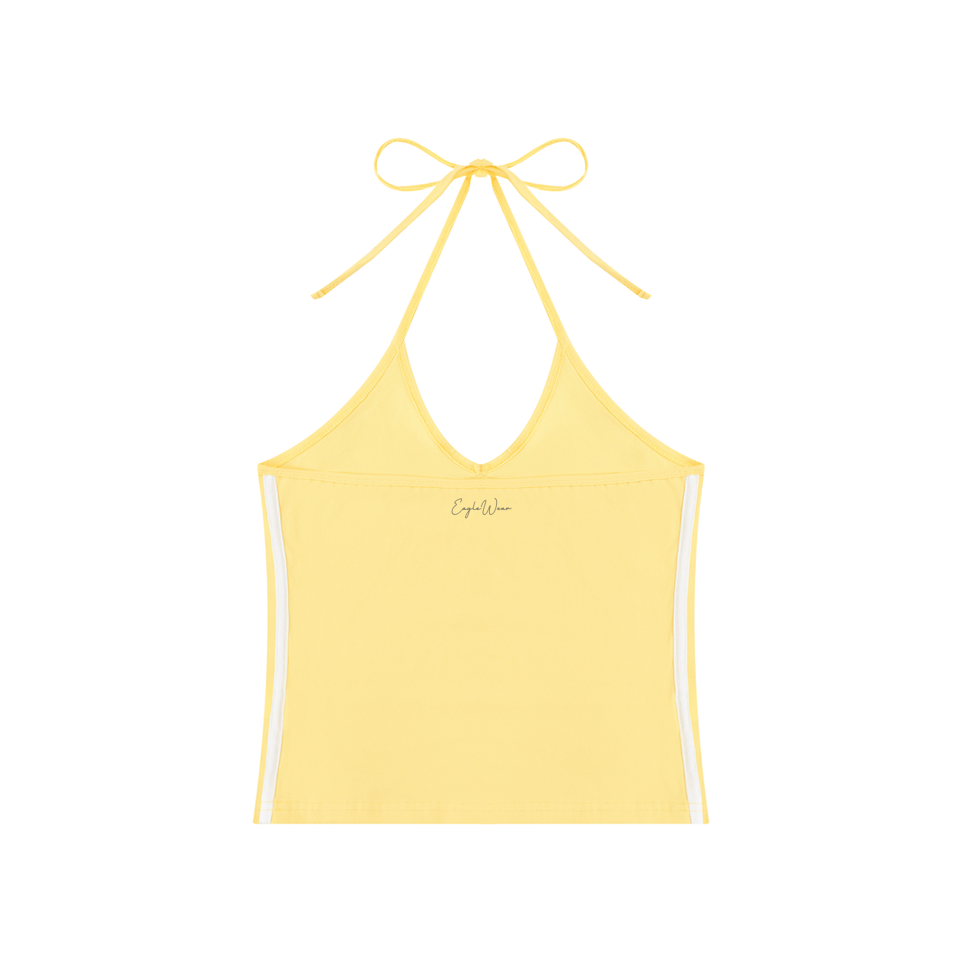 BACKLESS V-NECK CROP TOP