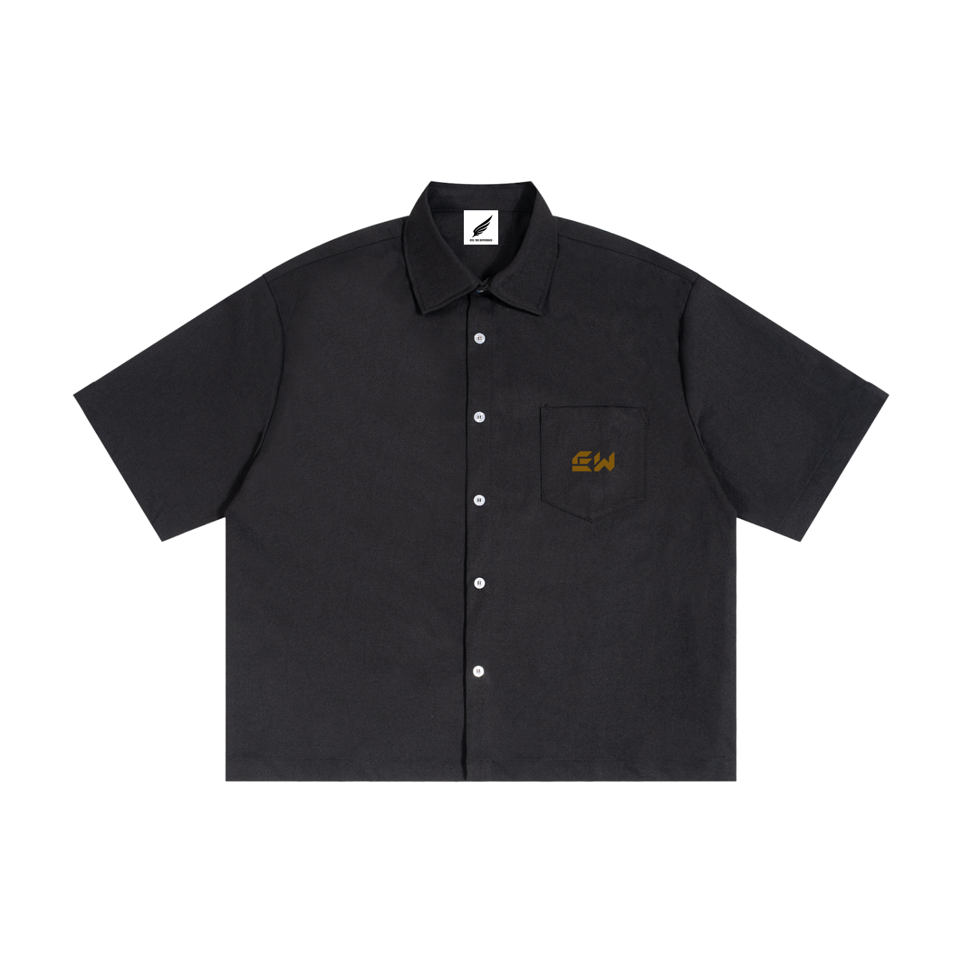RELAXED LAPEL BUTTON SHIRT