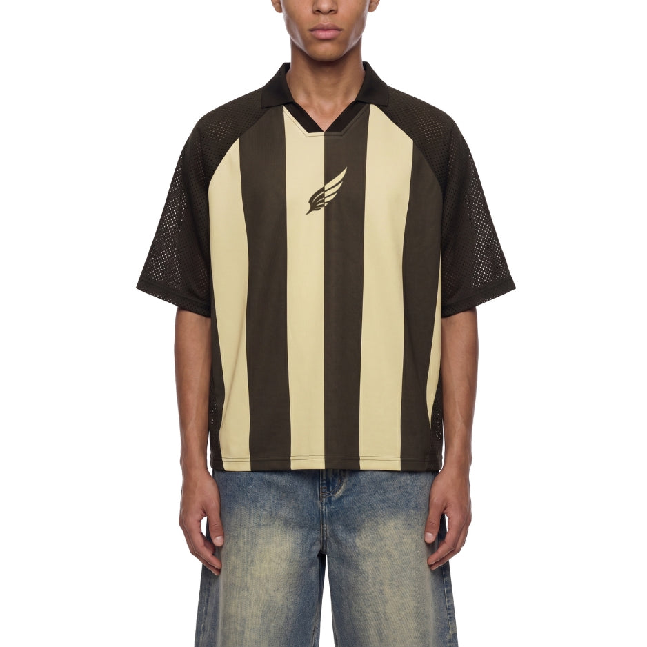 RIPPED PATCHWORK OVERSIZED V-NECK TEE
