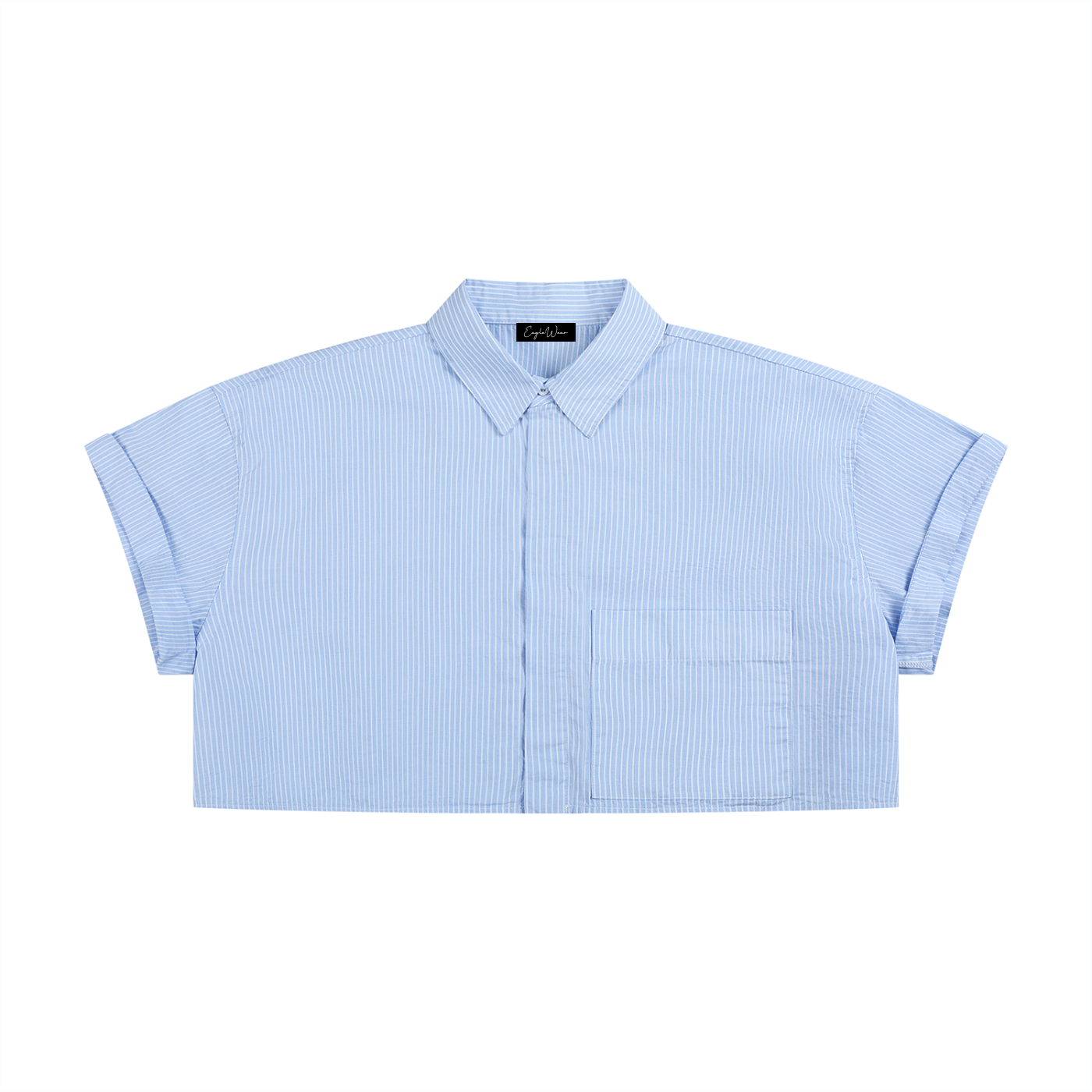 LIGHTWEIGHT CROPPED LAPEL SHIRT