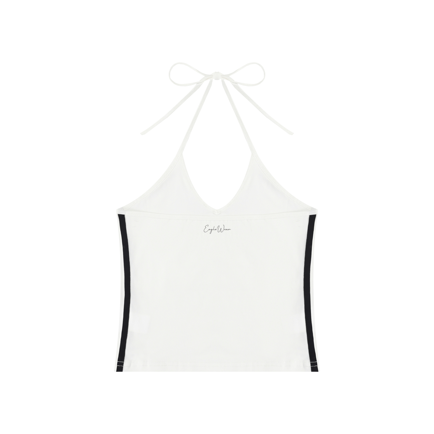 BACKLESS V-NECK CROP TOP