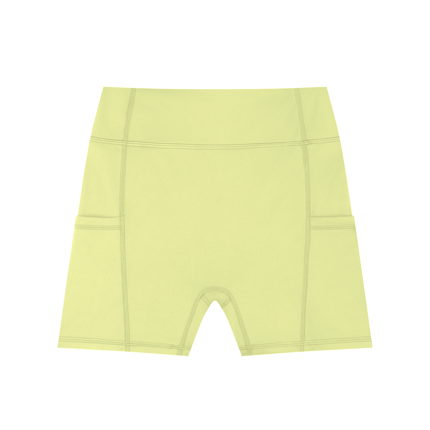 HIGH-WAISTED POCKET BIKER SHORTS
