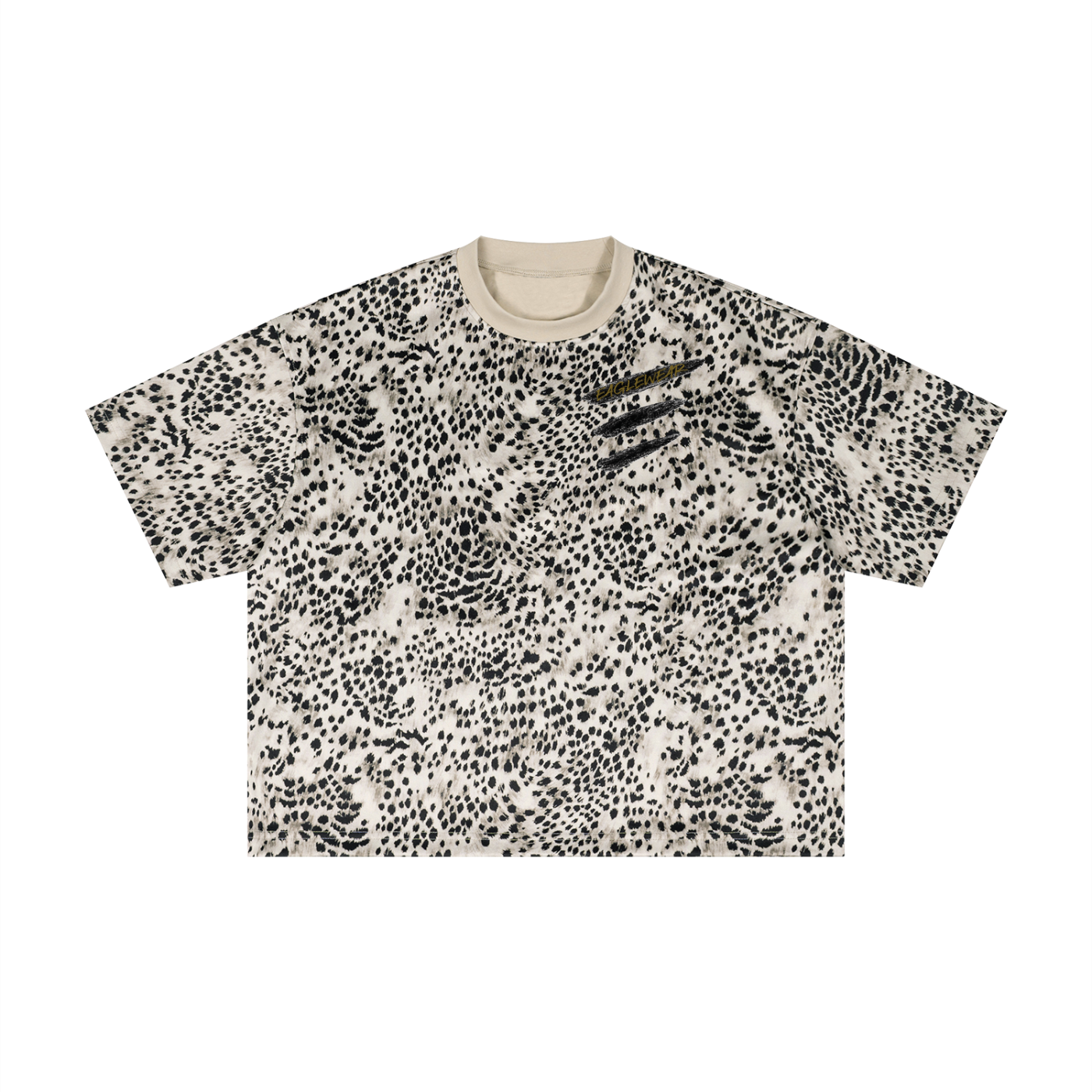 UNISEX WILD LEOPARD BOXY T-SHIRT