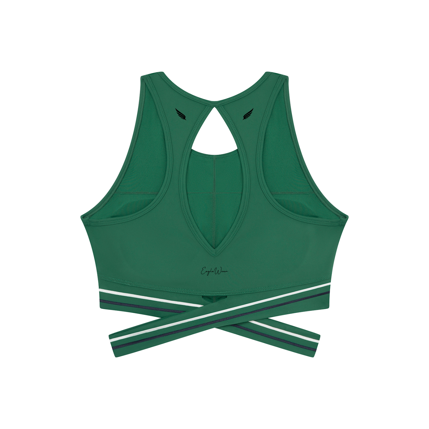 BACKLESS CROPPED SPORTS TOP