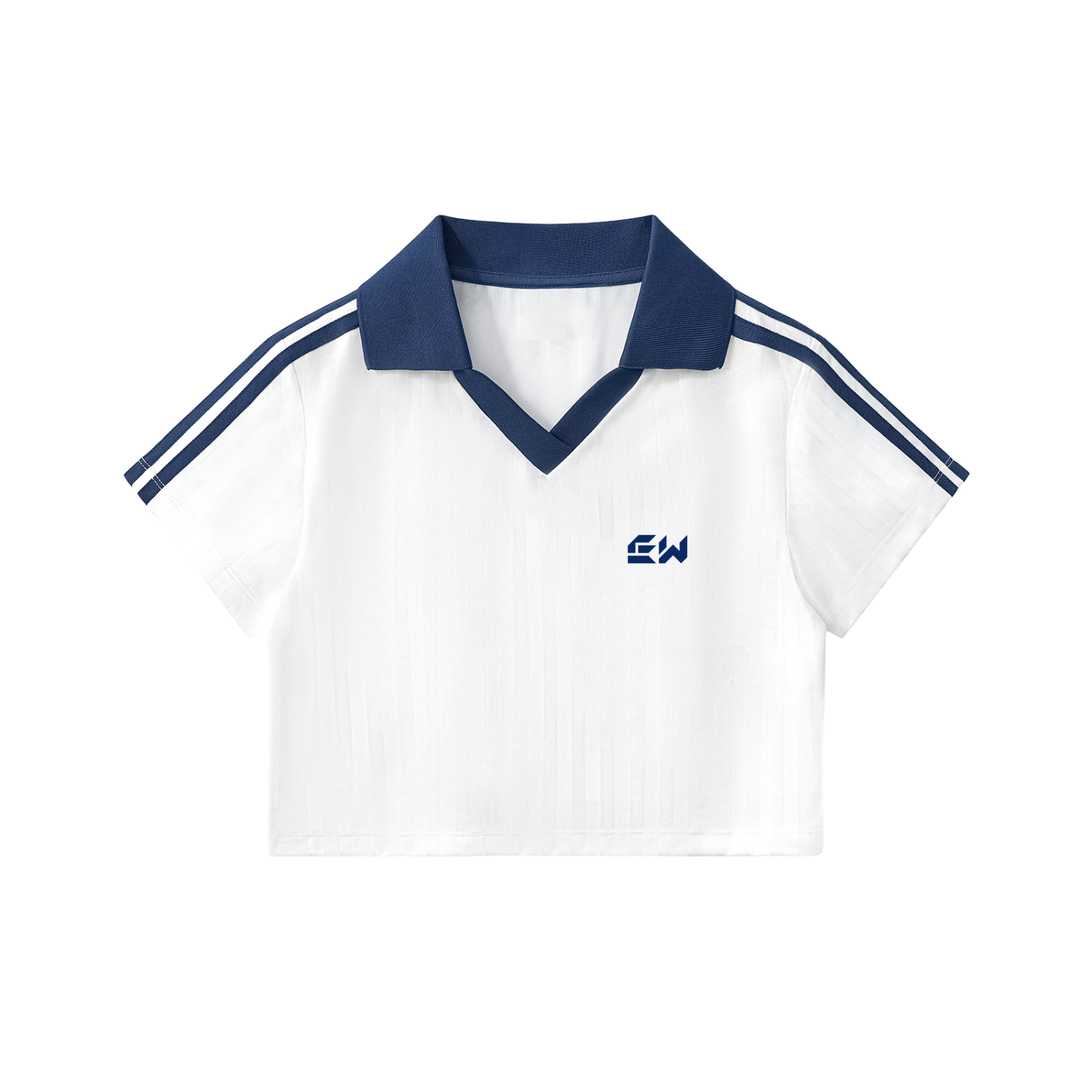 SPORTY CROP POLO TOP