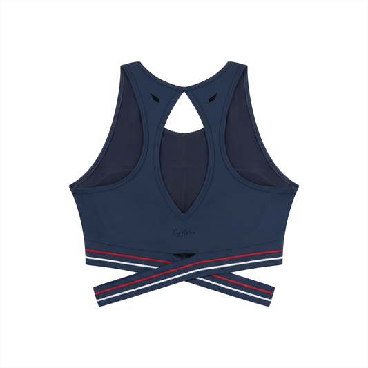 BACKLESS CROPPED SPORTS TOP