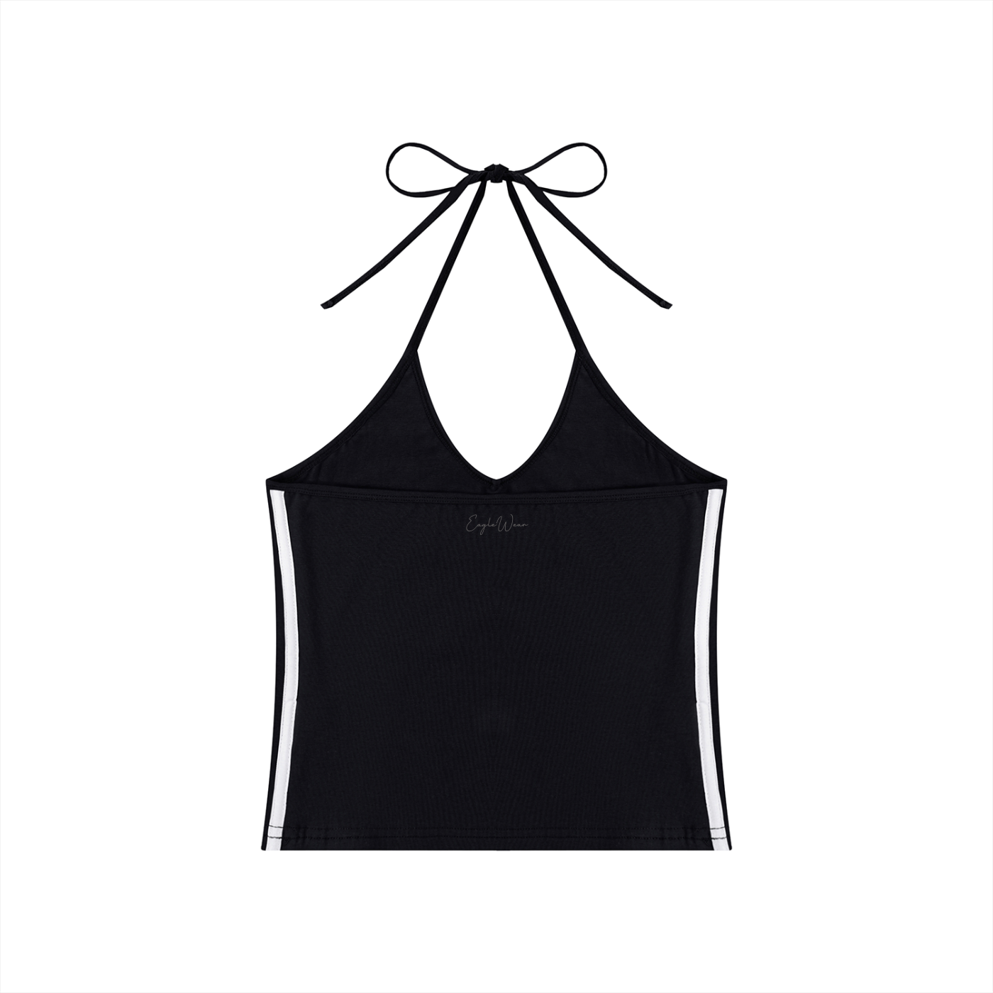 BACKLESS V-NECK CROP TOP
