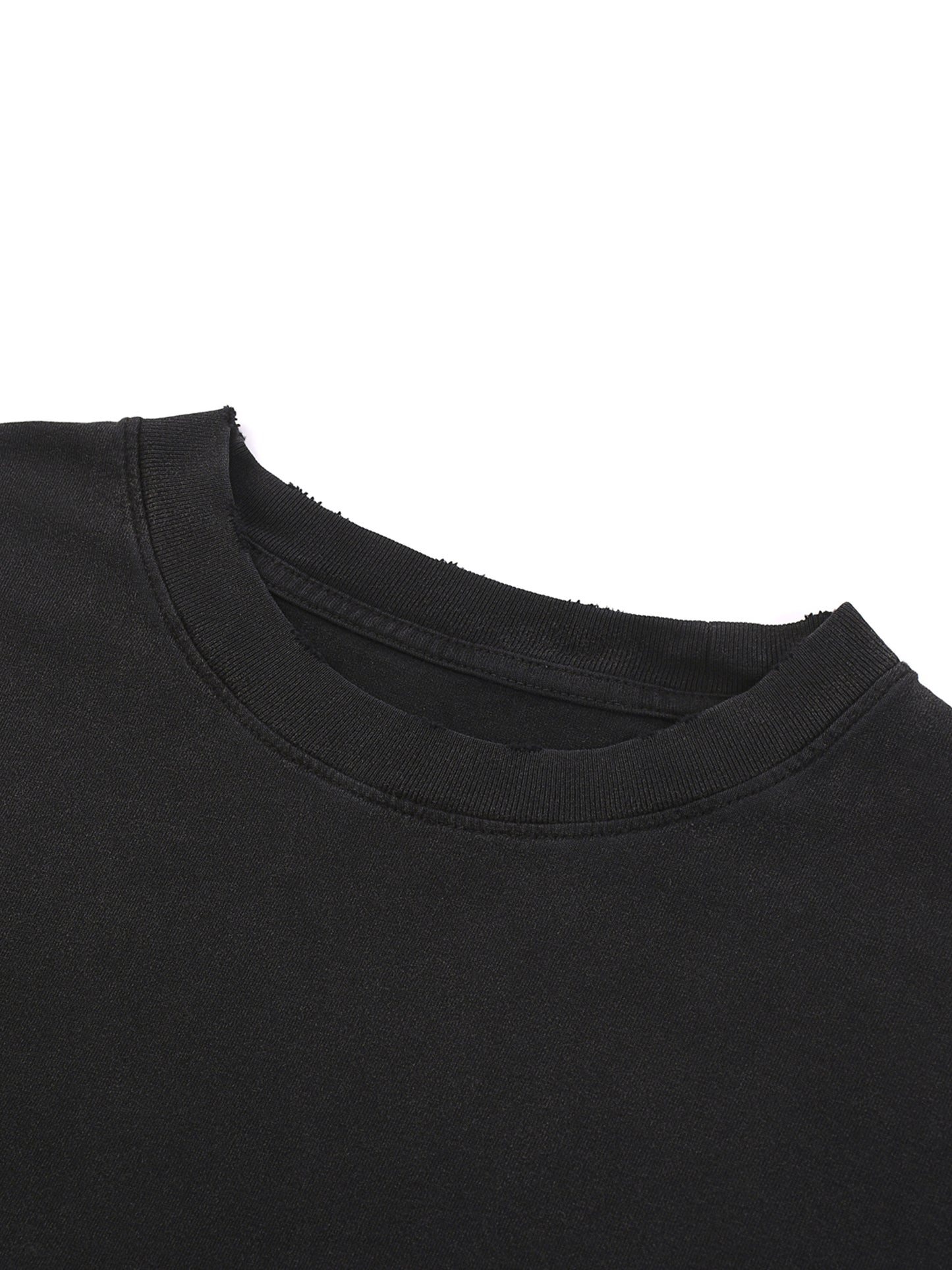 DISTRESSED SNOW WASH T-SHIRT