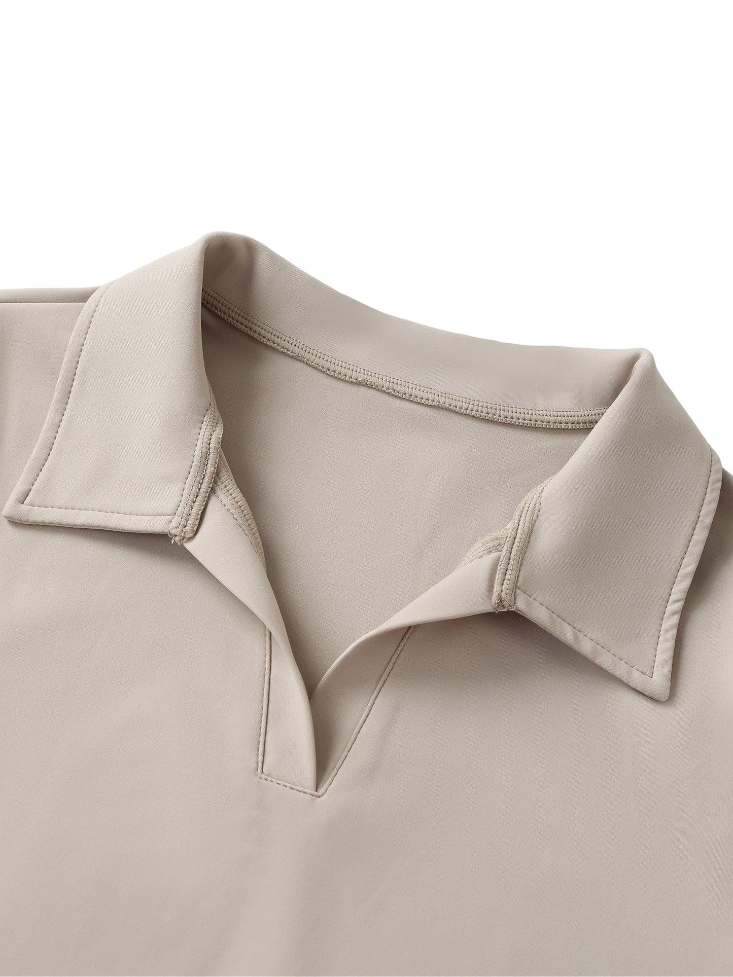 SPORTY CROPPED LAPEL TOP