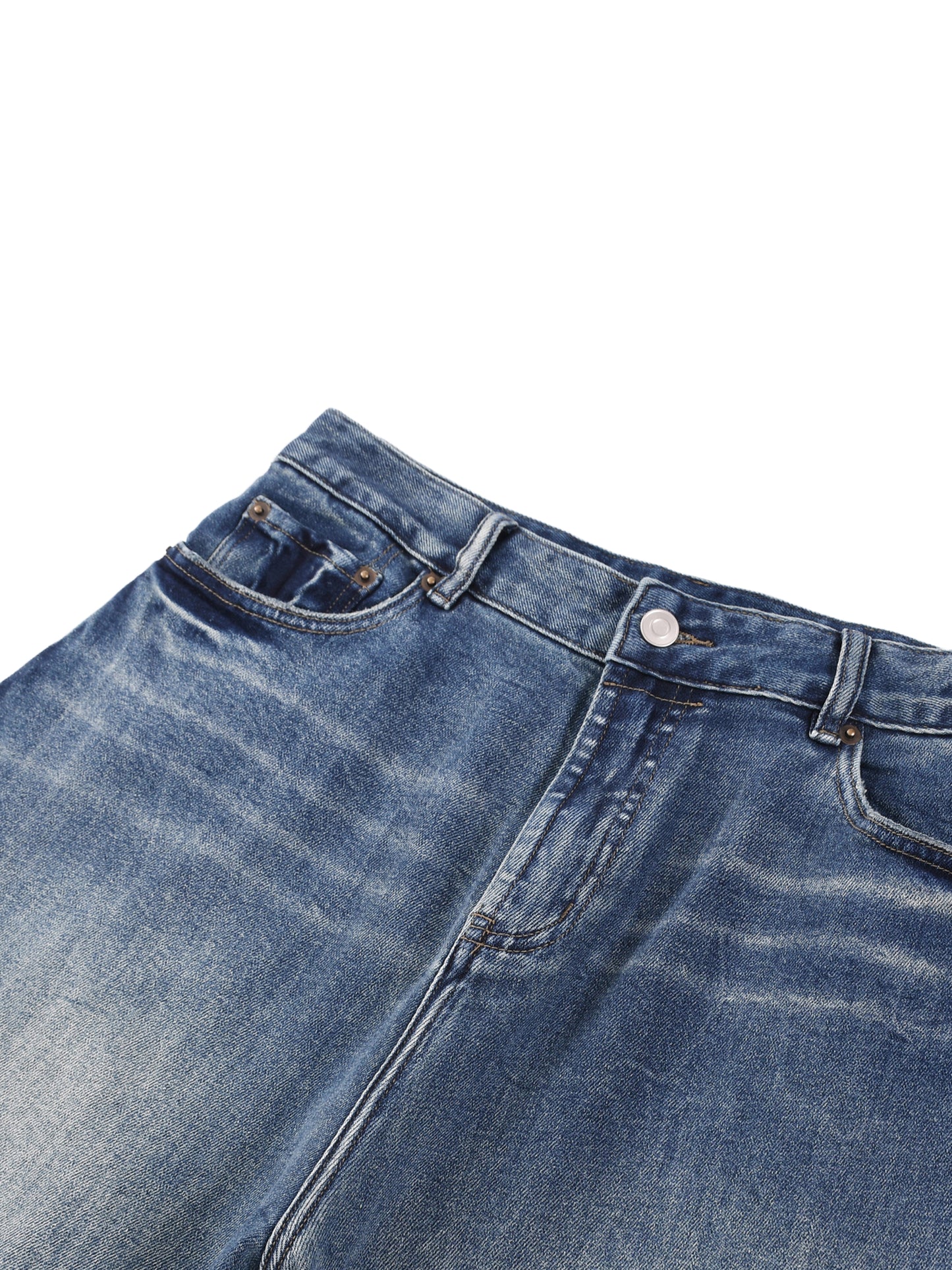 VINTAGE WASHED WIDE LEG JEANS