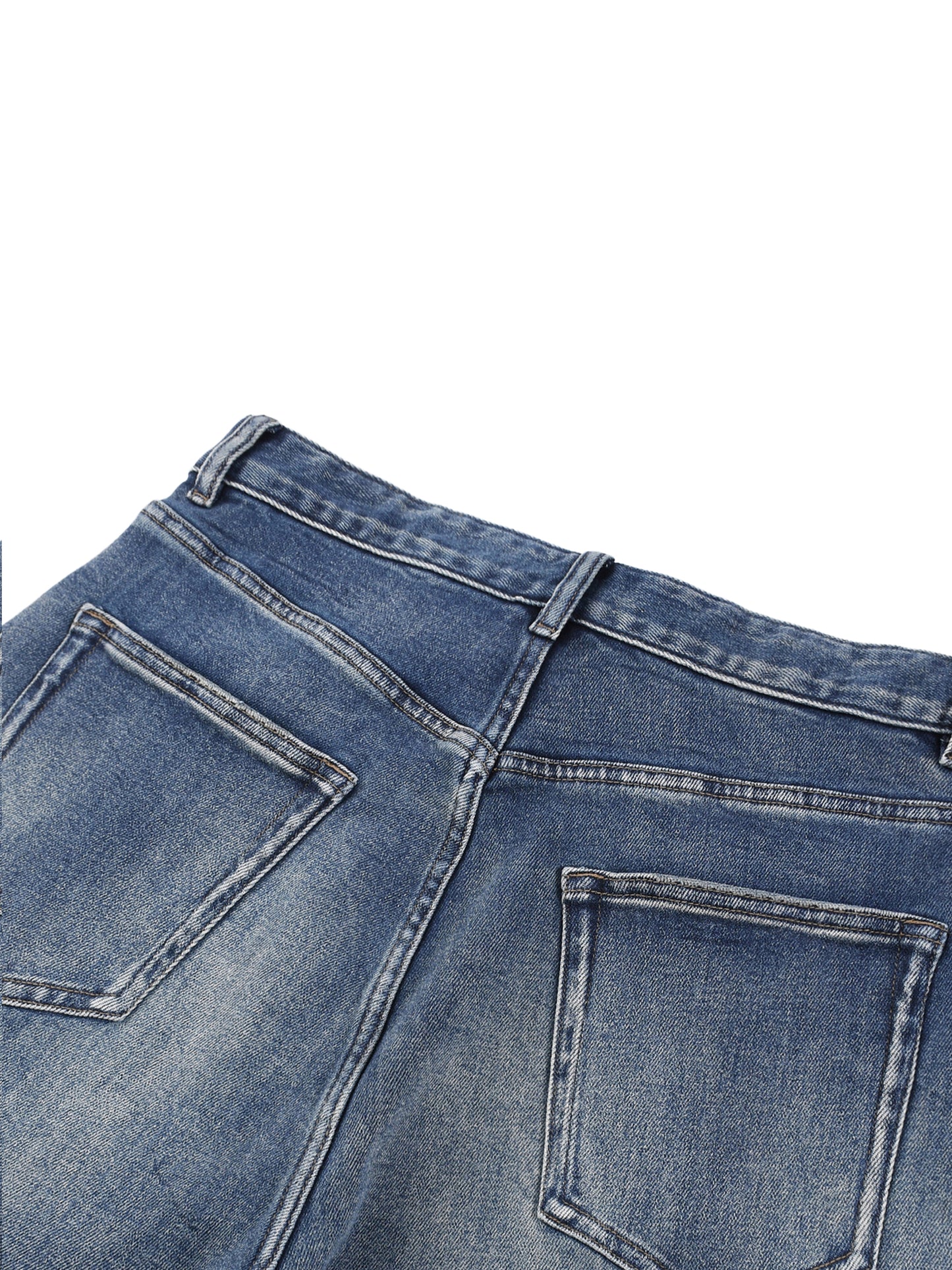VINTAGE WASHED WIDE LEG JEANS
