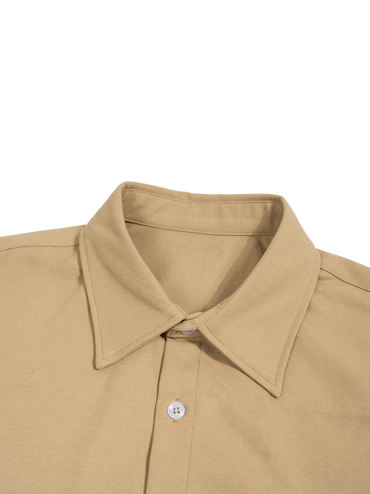 RELAXED LAPEL BUTTON SHIRT