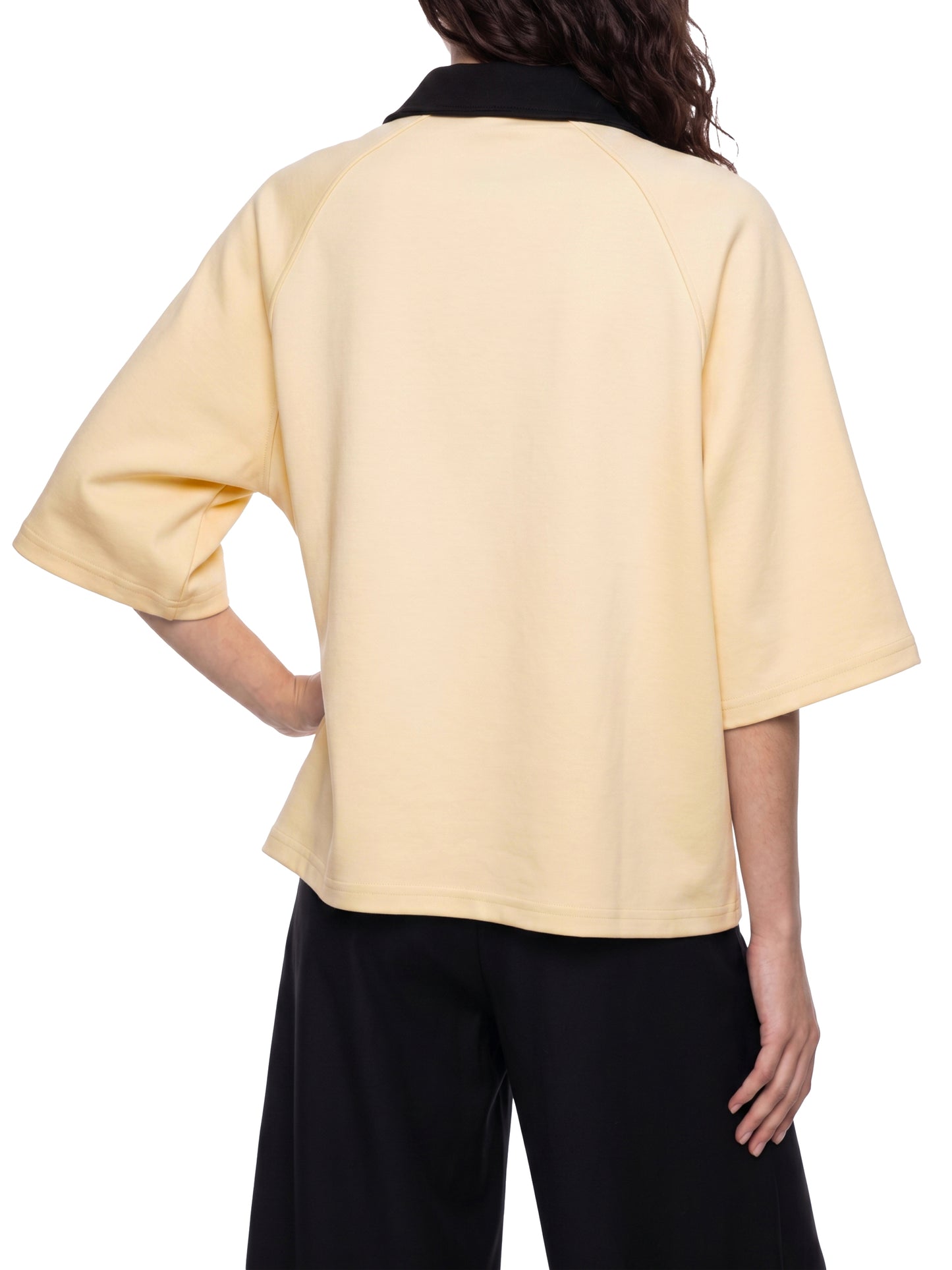 CROPPED RAGLAN LAPEL SHIRT
